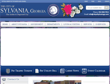 Tablet Screenshot of cityofsylvaniaga.com